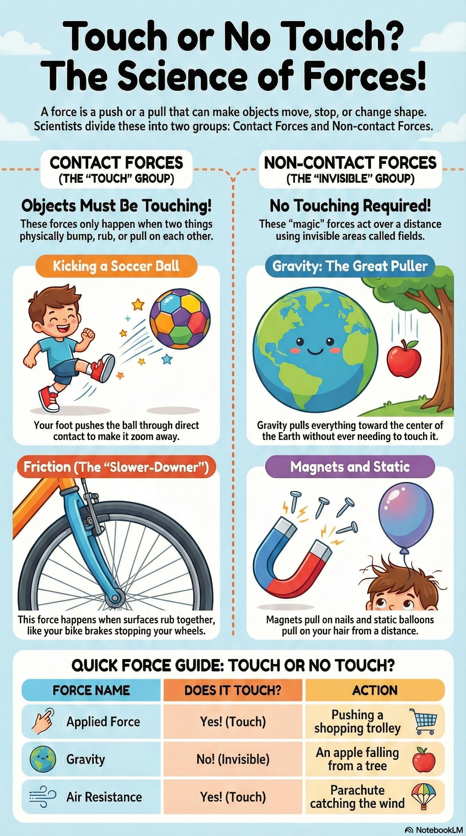 Contact vs Non-Contact Forces